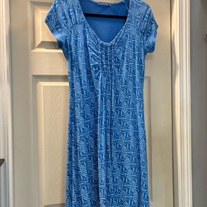 Fresh Produce EUC gorgeous blue soft cotton sun dress with adorable smocking.
